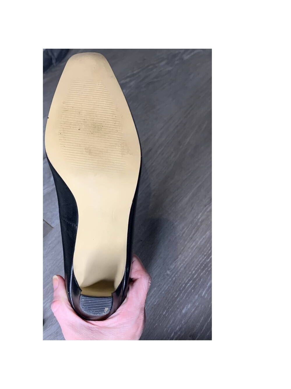 MARK LEMP Classics By Walking Cradles Women's Heel Leather Black Size 6.5 WW - Picture 9 of 10